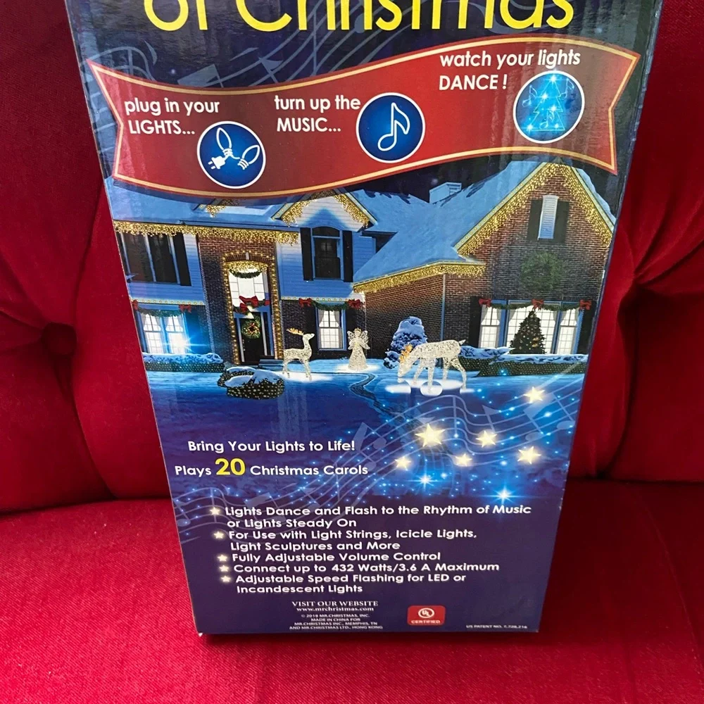 Lights & Sounds of Christmas - Blue Outdoor Holiday Light Display